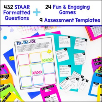 5th Grade STAAR Review Math TEKS - Games, Assessments, STAAR Practice, image 2