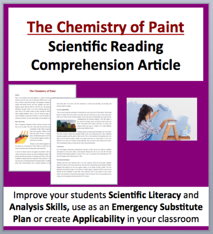 The Chemistry of Paint - A Science Reading Comprehension | Environmental Impact
