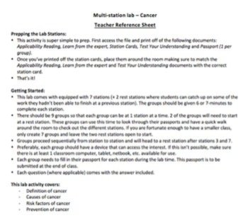 Cancer Lab Station Bundle: Volumes I and II - 2 X 7 Engaging Lab Stations, image 3
