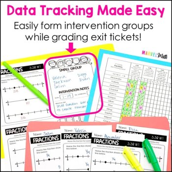 3rd Grade Math Exit Tickets - TEKS Standards Exit Slips Bundle, image 3