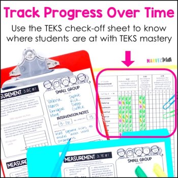 3rd Grade Math Exit Tickets - TEKS Standards Exit Slips Bundle, image 4