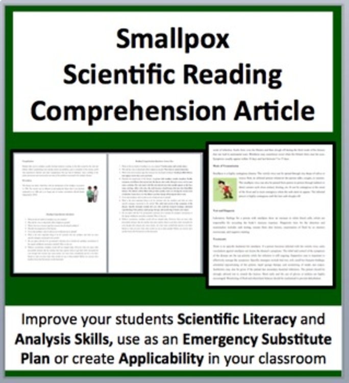 Smallpox Reading Comprehension Passage and Questions | Vaccines | Grade 8 and Up