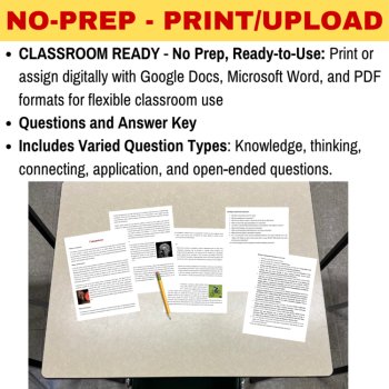 Concussions Reading Comprehension Passage and Questions | Grade 8 & Up, image 3