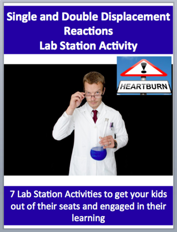 Single and Double Displacement Reactions Lab Station Activity | Neutralization