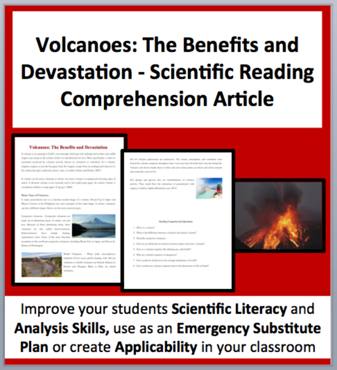 Volcanoes: The Benefits and Devastation - Science Reading Comprehension