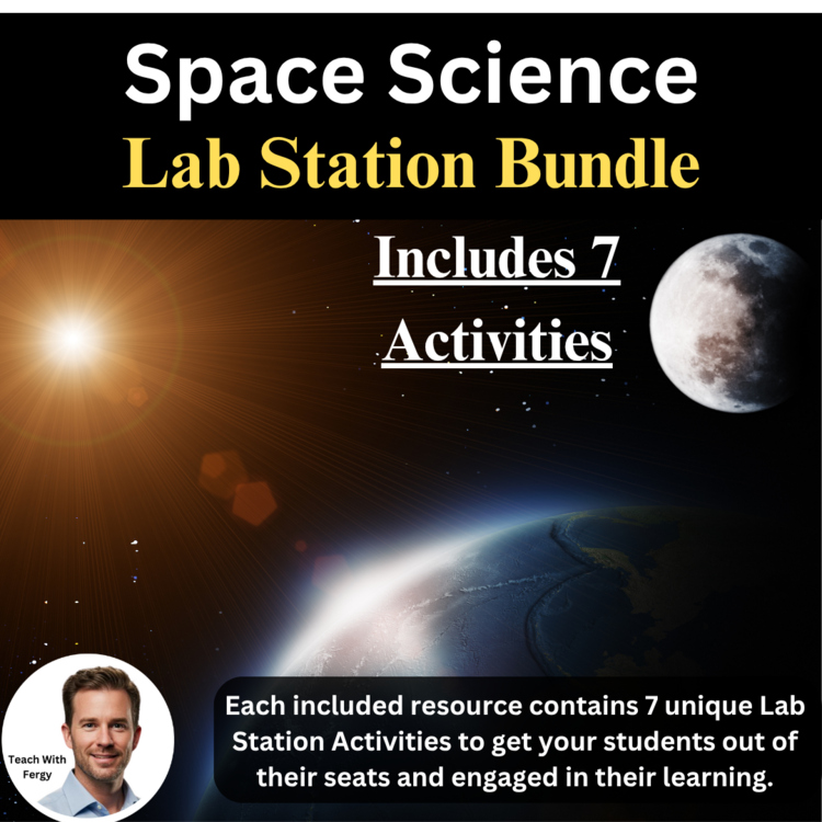 Space Science Lab Station Activity Bundle | 7 Complete Student-Led Activities