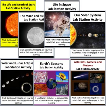 Space Science Lab Station Activity Bundle | 7 Complete Student-Led Activities, image 2