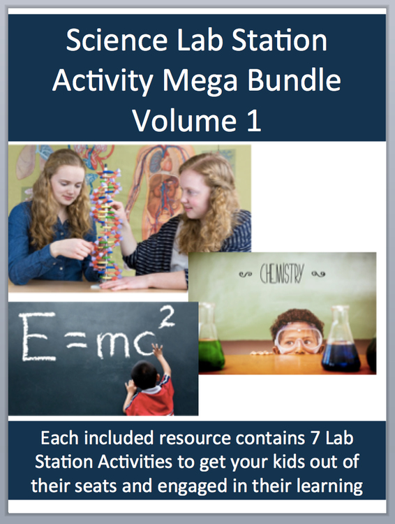Science Lab Station Activity Bundle - Includes 30 Reading Comprehension Articles