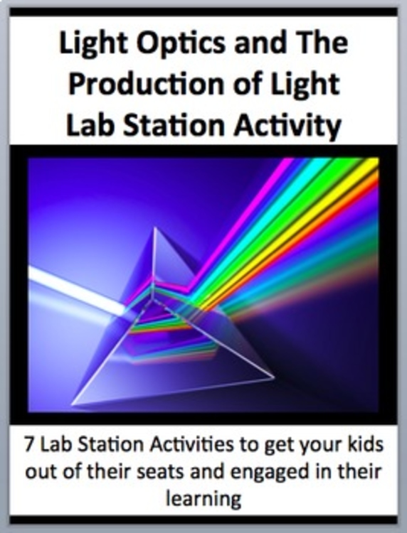 Light Optics and its Production Lab Station Activity | Luminous and Non-Luminous