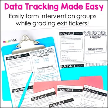 3rd Grade Place Value TEKS Exit Slips * Exit Tickets, image 3