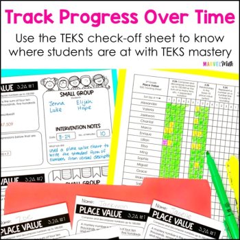 3rd Grade Place Value TEKS Exit Slips * Exit Tickets, image 4