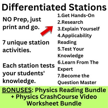 Physics Lab Station Activity Bundle | High School Physics Student-Led, Hands-On, image 4
