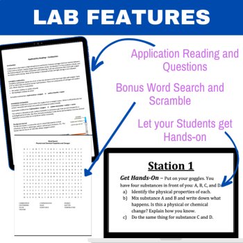 Physical and Chemical Properties & Changes Lab Station Activity | 7 Activities, image 4