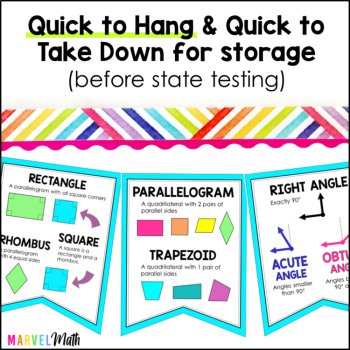 4th Grade TEKS Vocabulary Bunting Bundle for Word Wall, image 2