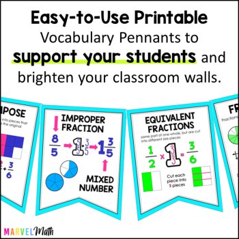 4th Grade TEKS Vocabulary Bunting Bundle for Word Wall, image 3