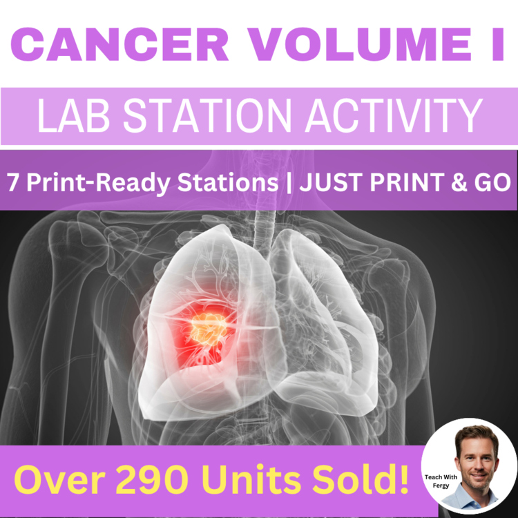 Cancer Volume I Lab Station Activity | 7 Hands-on Activities | Causes, Effects