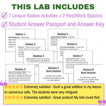 Cancer Volume I Lab Station Activity | 7 Hands-on Activities | Causes, Effects, image 3