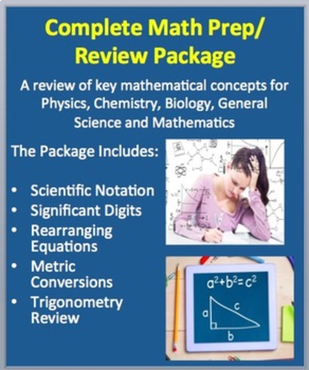Math Skills Review for Senior High School Science Courses | Biology, Physics