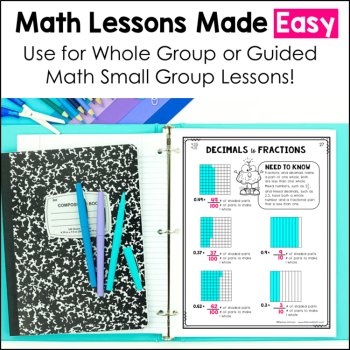 Math Interactive Notebook 4th Grade - TEKS Bundle, image 3