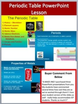 Periodic Table Complete Bundle - Lesson, WebQuest, Task Card and Inquiry Project, image 2