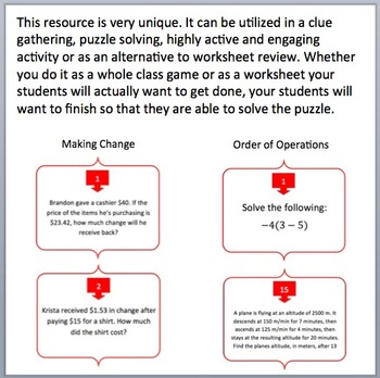 Complete Elementary Mathematics Task Card Activity Bundle -  16 Task Card Sets, image 2