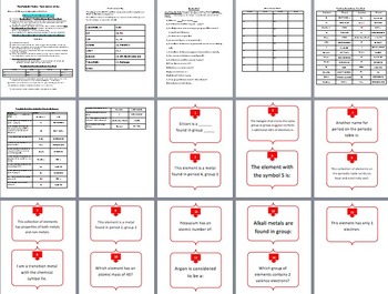 The Periodic Table - Task Cards UNIQUE Activity | Identifying Atoms and Elements, image 3