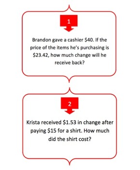 Making Change - Task Cards and UNIQUE Activity, image 2