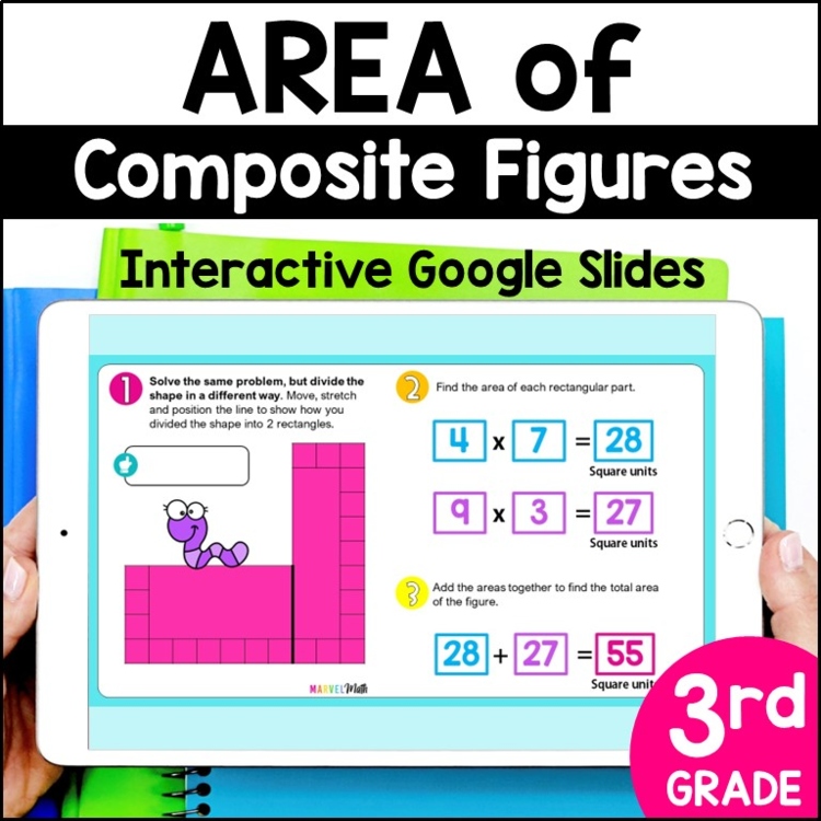Area of Composite Figures, Area of Combined Rectangles Digital Activities
