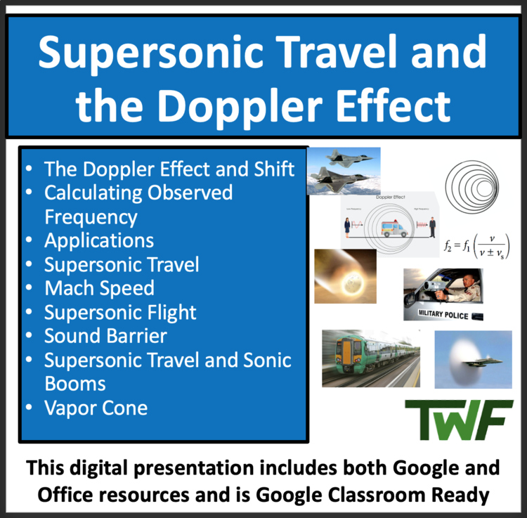 The Doppler Effect and Supersonic Travel - Google Slides & PowerPoint