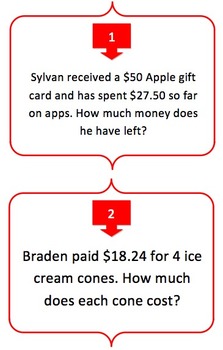 Money Word Problems -Final Price, Change and Cost Task Cards and UNIQUE Activity, image 2