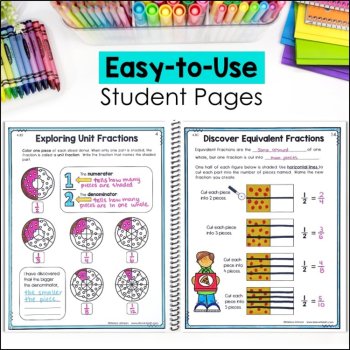 Fractions Notebook 4th Grade TEKS, image 4