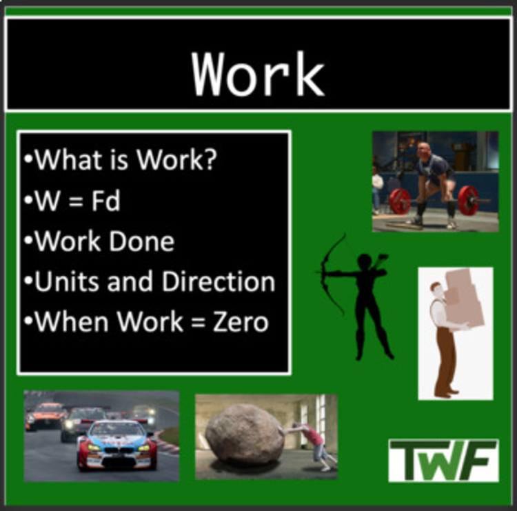 Work and Energy - Google Slides and PowerPoint Lesson