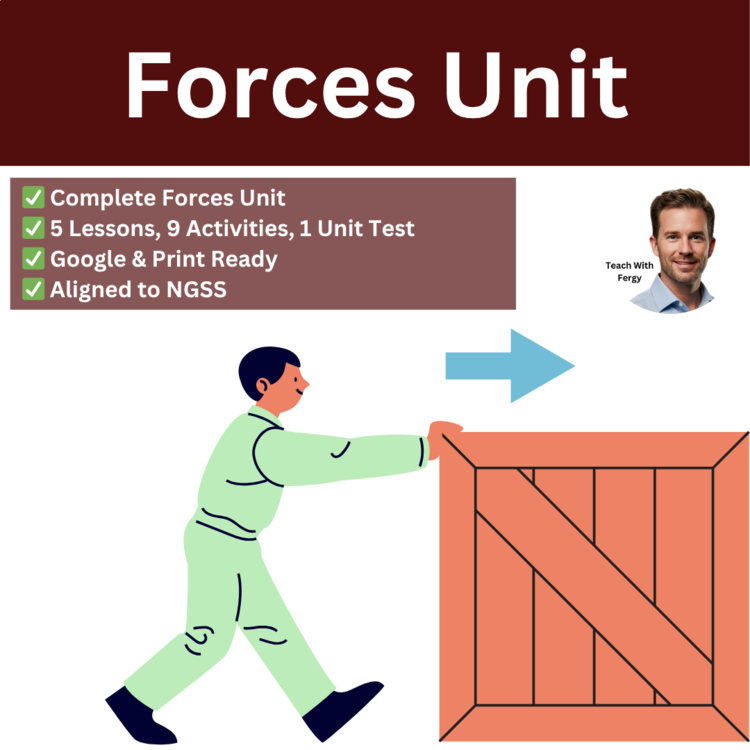 Forces Complete Unit Bundle | Newton's Laws, Friction, Universal Gravity, Ramps