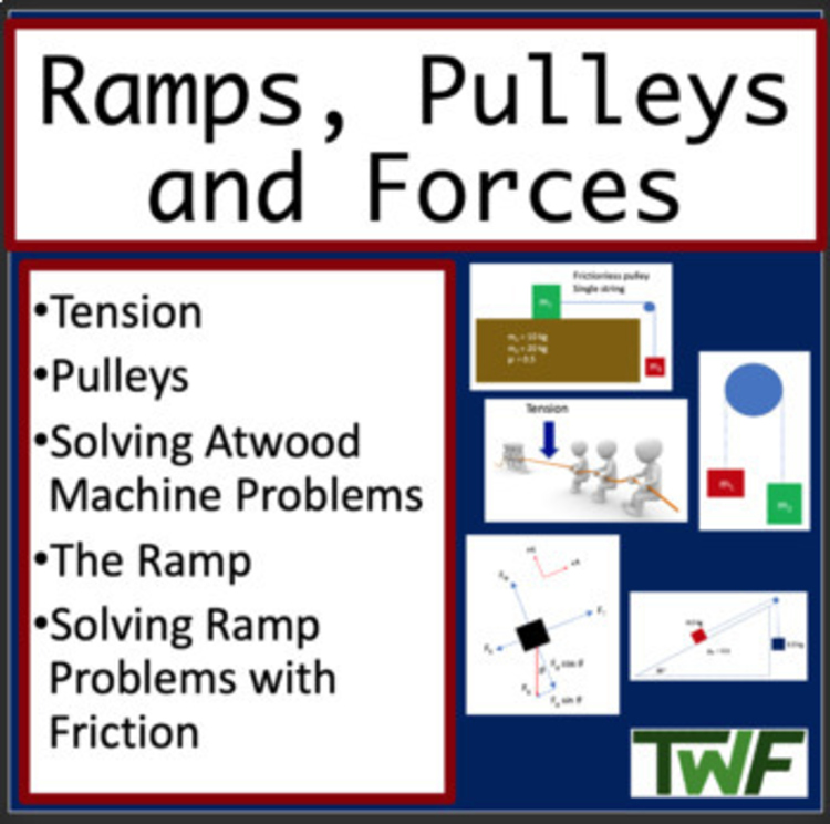 Ramps, Pulleys and Forces - Google Slides and PowerPoint Lesson Package
