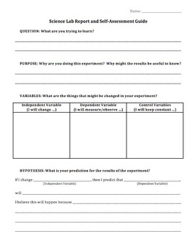 Science Lab Report and Self-Assessment Guide: Lab Reports Simplified, image 2