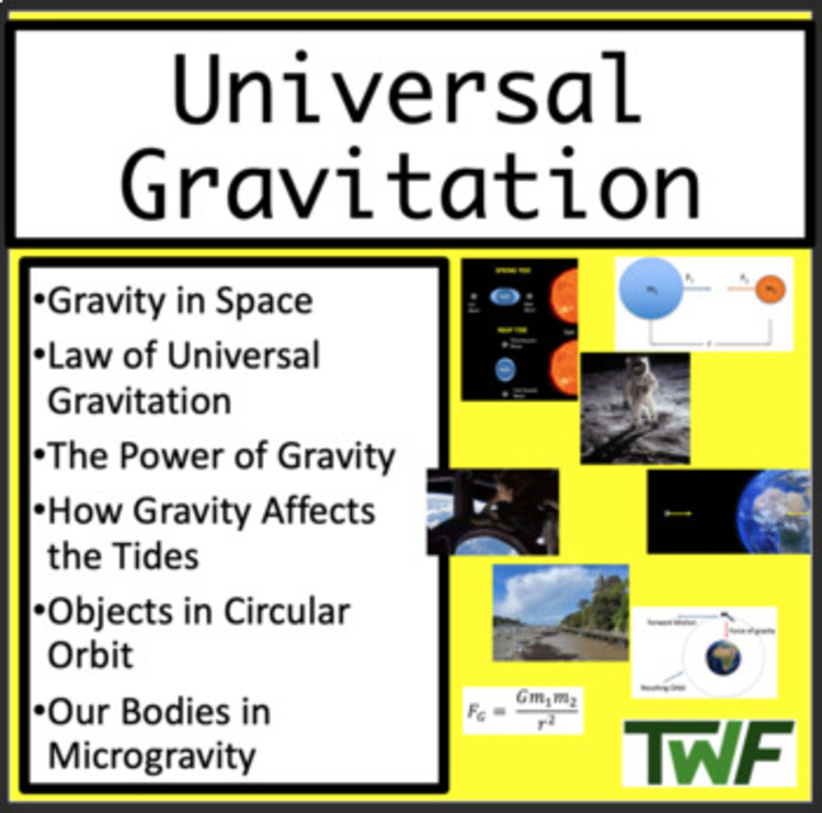 Universal Gravitation - Google Slides and PowerPoint Lesson Package