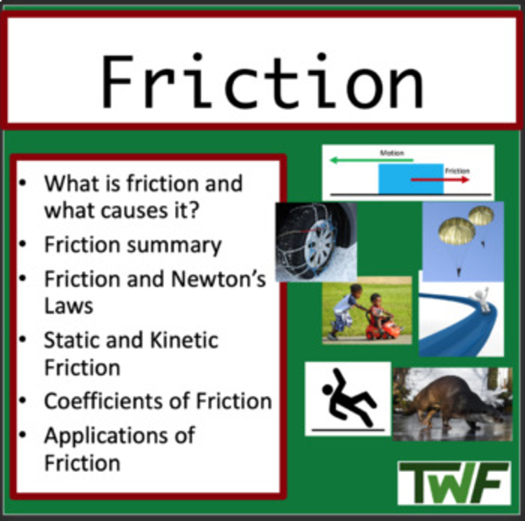 Friction Lesson - Google Slides and PowerPoint Lesson Package