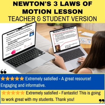 Newton's 3 Laws of Motion Lesson - Newton's 1st, 2nd, 3rd Law | Force and Motion, image 2
