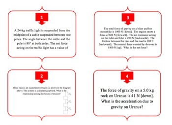 Forces - Task Cards and UNIQUE Activity - Forces & Motion, Velocity Calculations, image 2