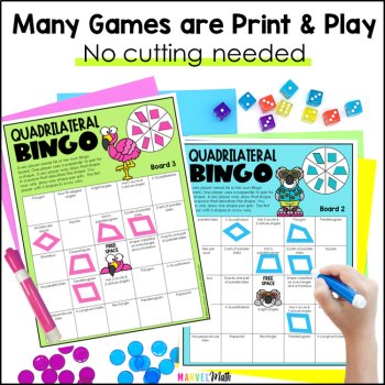 Geometry Games 4th Grade - Protractor Activities, Classifying Quadrilaterals, image 3