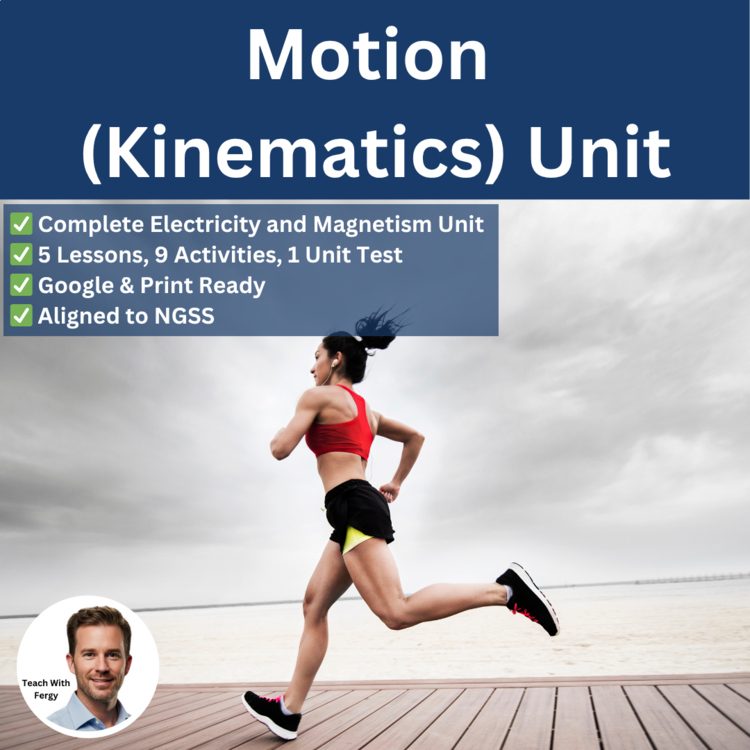 Motion Unit Bundle – Speed, Velocity, Acceleration, Distance Time Graphs