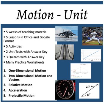Motion Unit Bundle – Speed, Velocity, Acceleration, Distance Time Graphs, image 2