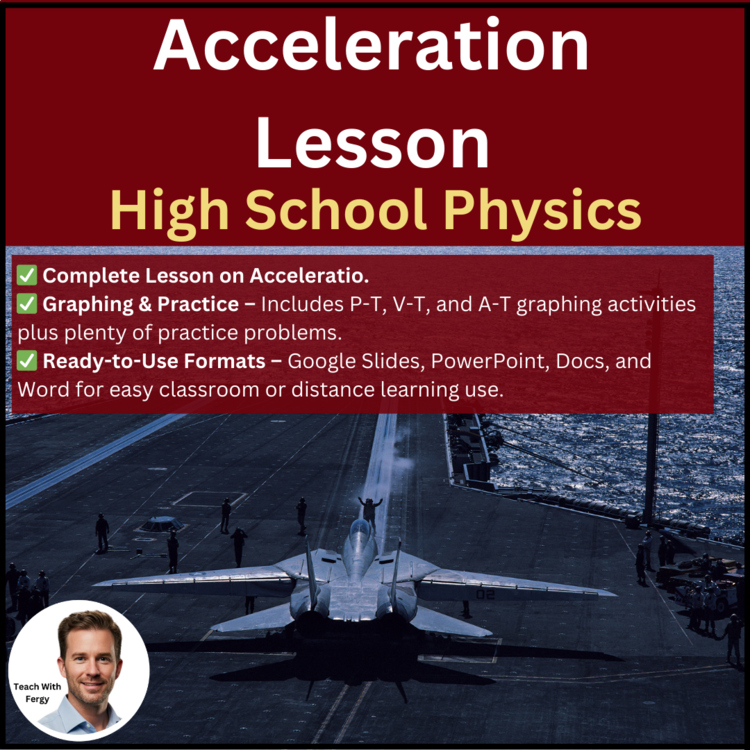 Acceleration Lesson | High School Physics, Motion, Velocity, Kinematics Graphing