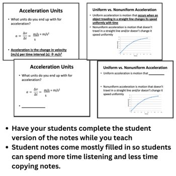 Acceleration Lesson | High School Physics, Motion, Velocity, Kinematics Graphing, image 2