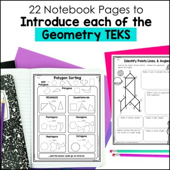 4th Grade Geometry Notebook - How to use a Protractor, Classifying 2D Shapes, image 2
