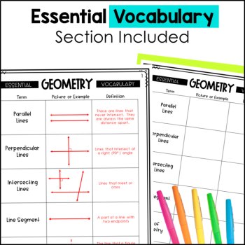 4th Grade Geometry Notebook - How to use a Protractor, Classifying 2D Shapes, image 3