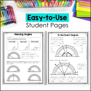 4th Grade Geometry Notebook - How to use a Protractor, Classifying 2D Shapes, image 4