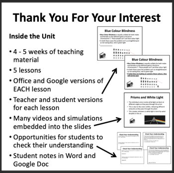 Light and Waves Complete Unit Bundle - SENIOR Physics Curriculum | Diffraction, image 2