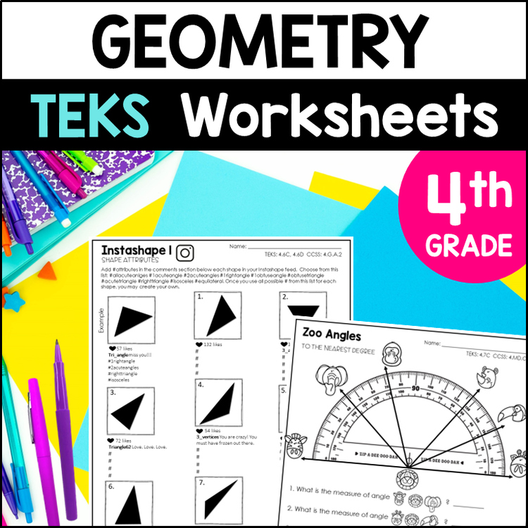 4th Grade Geometry Worksheets