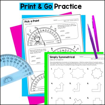 4th Grade Geometry Worksheets, image 2